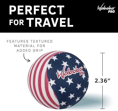 Miniatura 5 de Waboba Water Bouncing Pro - Pelota de estrellas y rayas, blanco/rojo/azul