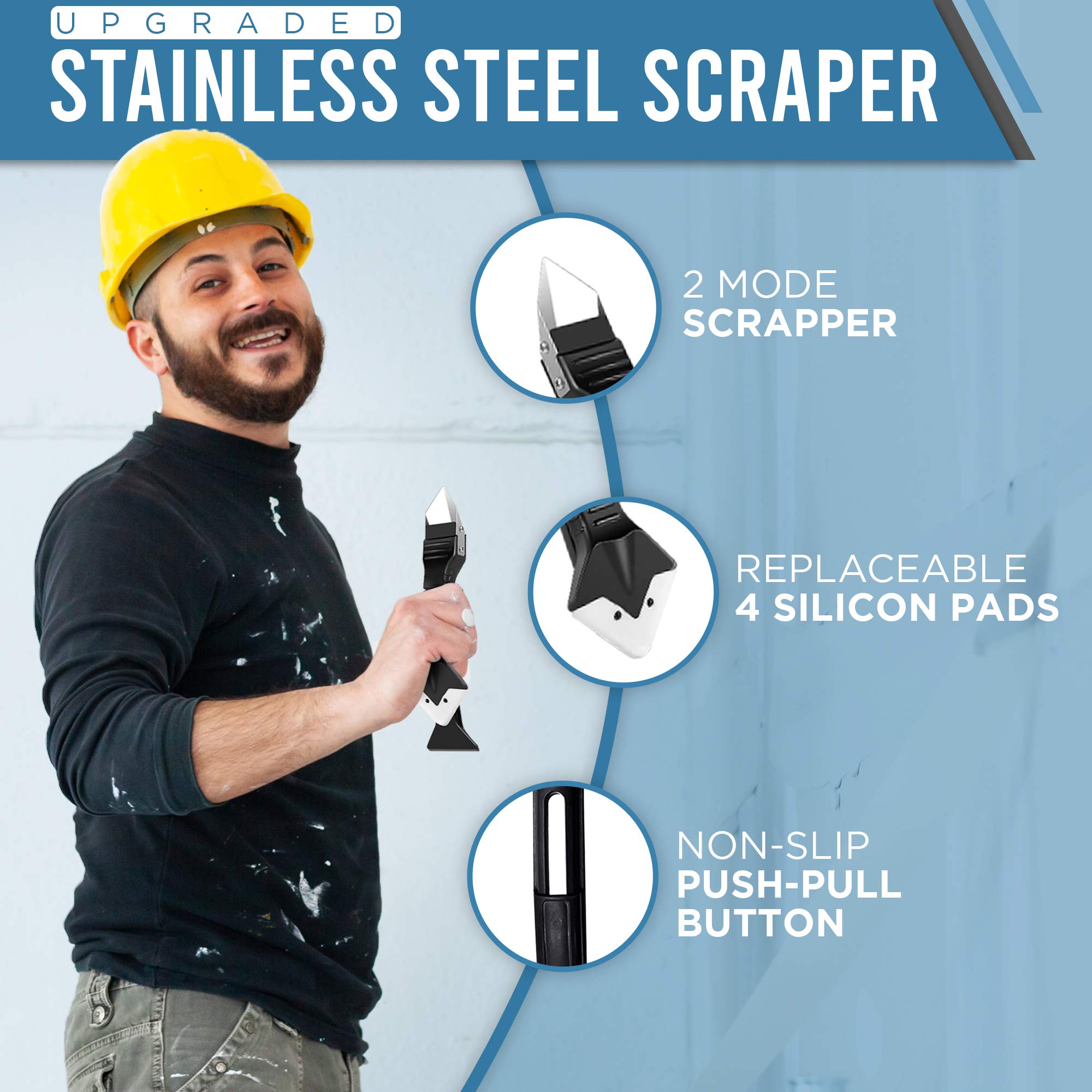 3 in 1 Caulking Tool Kit, Silicone Caulking Tool kit, Sealant Remover