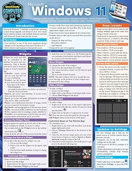 Microsoft Windows 11: Quickstudy Laminated Computer Reference