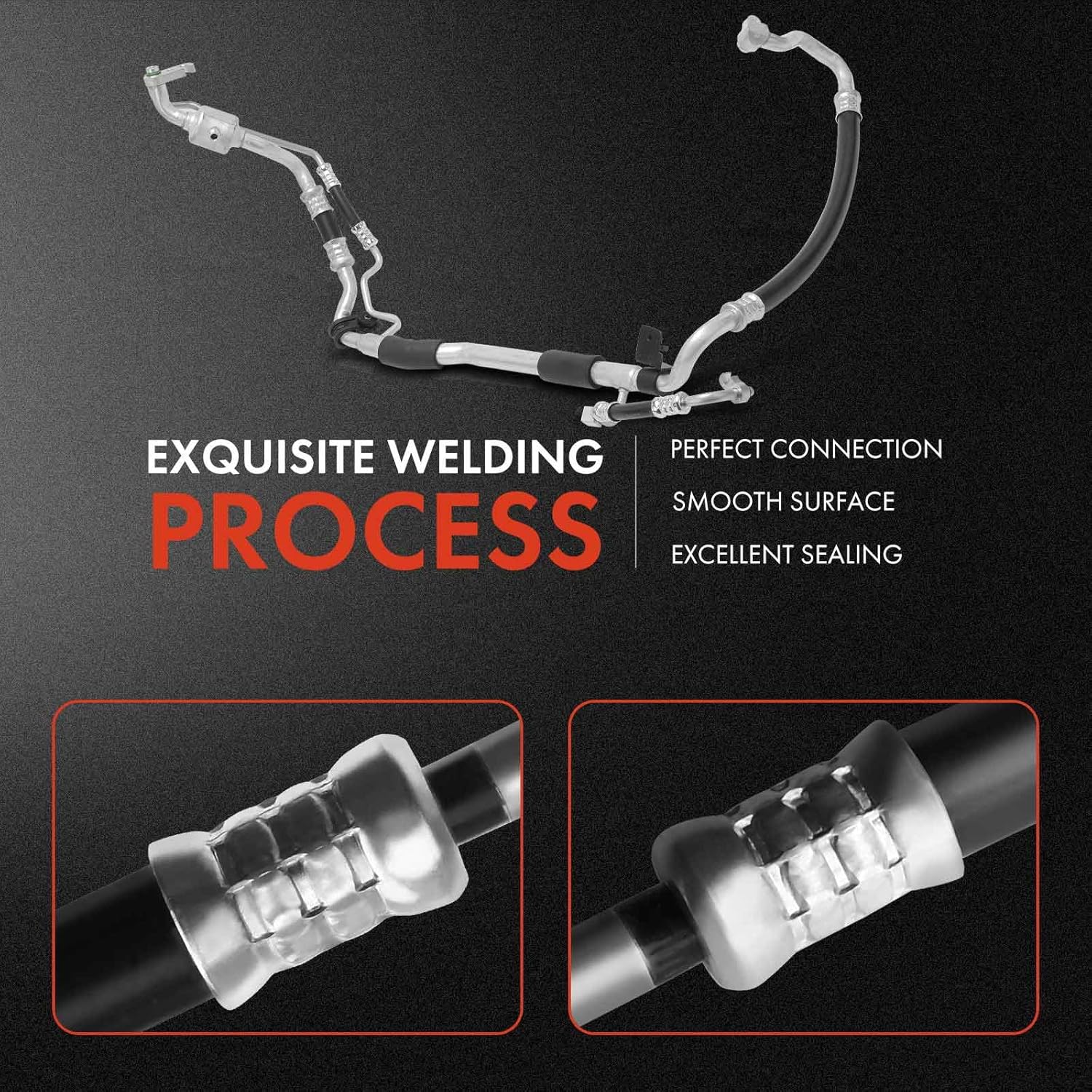 A-Premium A/C Suction and Liquid Line Hose Assembly Compatible with Hyundai Elantra Coupe 2014, Elantra 2014-2015, Elantra GT 2013-2015 & Kia Forte/Forte5 2014-2016, Forte Koup 2014-2017, 1.8L 2.0L