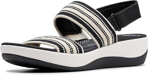 Clarks Arla Stroll pour femme, Noir/multicolore, 5