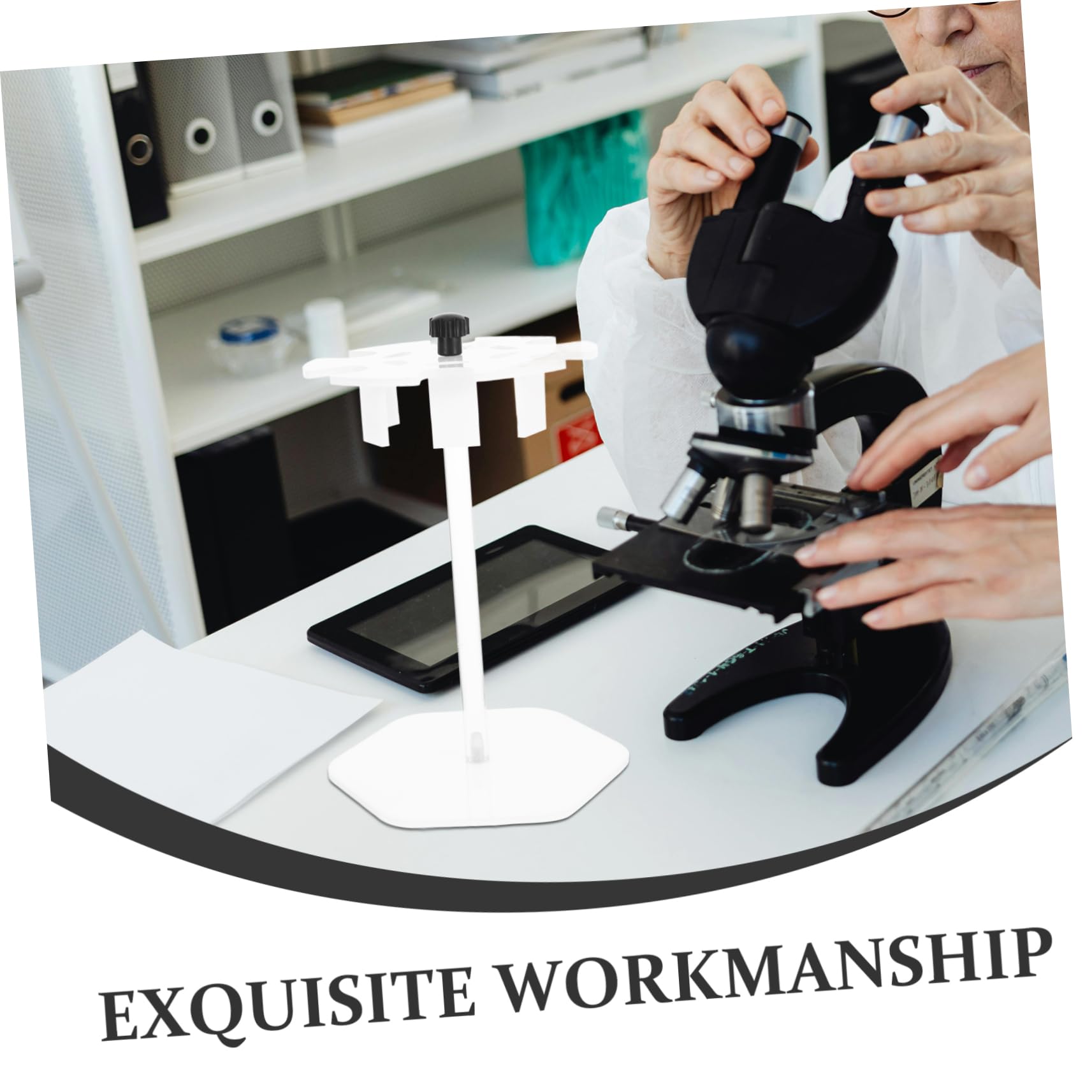 TOPBATHY Supporto per Pipette da Laboratorio in Acrilico Rack per Esperimenti Porta Pipette Design Staccabile Robusto e Durevole