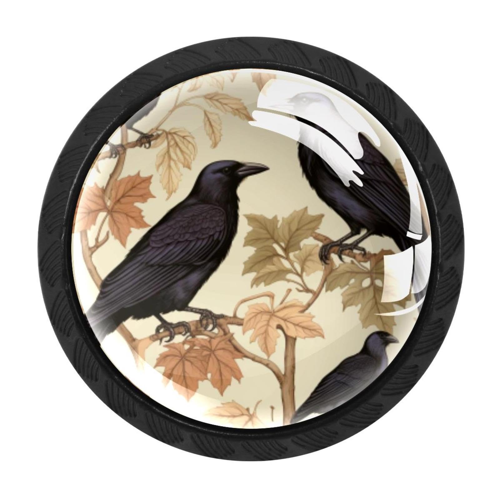 Chenzzzz Multicolored 08 4 Pieces Kitchen Cabinet Knobs Crow Drawer Knobs Dresser Knobs Drawer Pulls Door Knobs Dresser Drawer Handles Knobs For Dresser Drawers