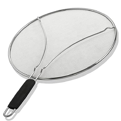 arythe Splatter Screen Fine Mesh Splatter Guard for Frying Pan Cooking Pot 33cm