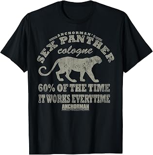 Anchorman Sex Panther Cologne Logo T-Shirt
