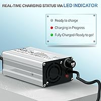 Vista 5 de Cargador Hexwatt de 54,6 V, 2 A para batería de iones de litio de 48 V, bicicleta eléctrica ebike, scooter eléctrico, hoverboard, cargador