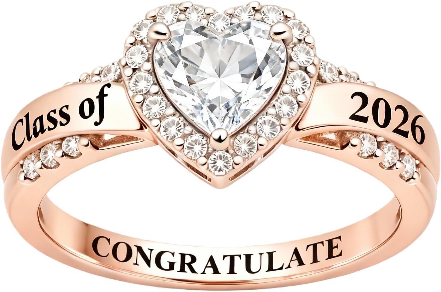 Class Rings for Women High School, 925 Sterling Silver Personalized Custom Ring, College Senior Ring for Women 2026, Birthstone Women's Class Rings Personalized Jewelry