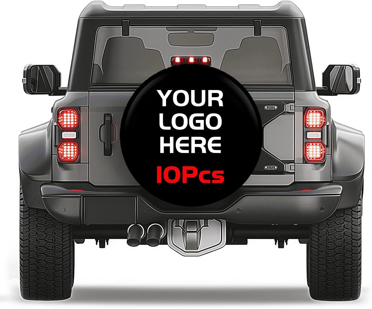 Custom 10 Pcs Wheel Covers, Personalized Sunlight Resistant Tire Cover, Gifts For Boyfriend, Customize 17 Inch Spare Tires Covers, Damp Cloth Clean Tires Cover, Funny Gift