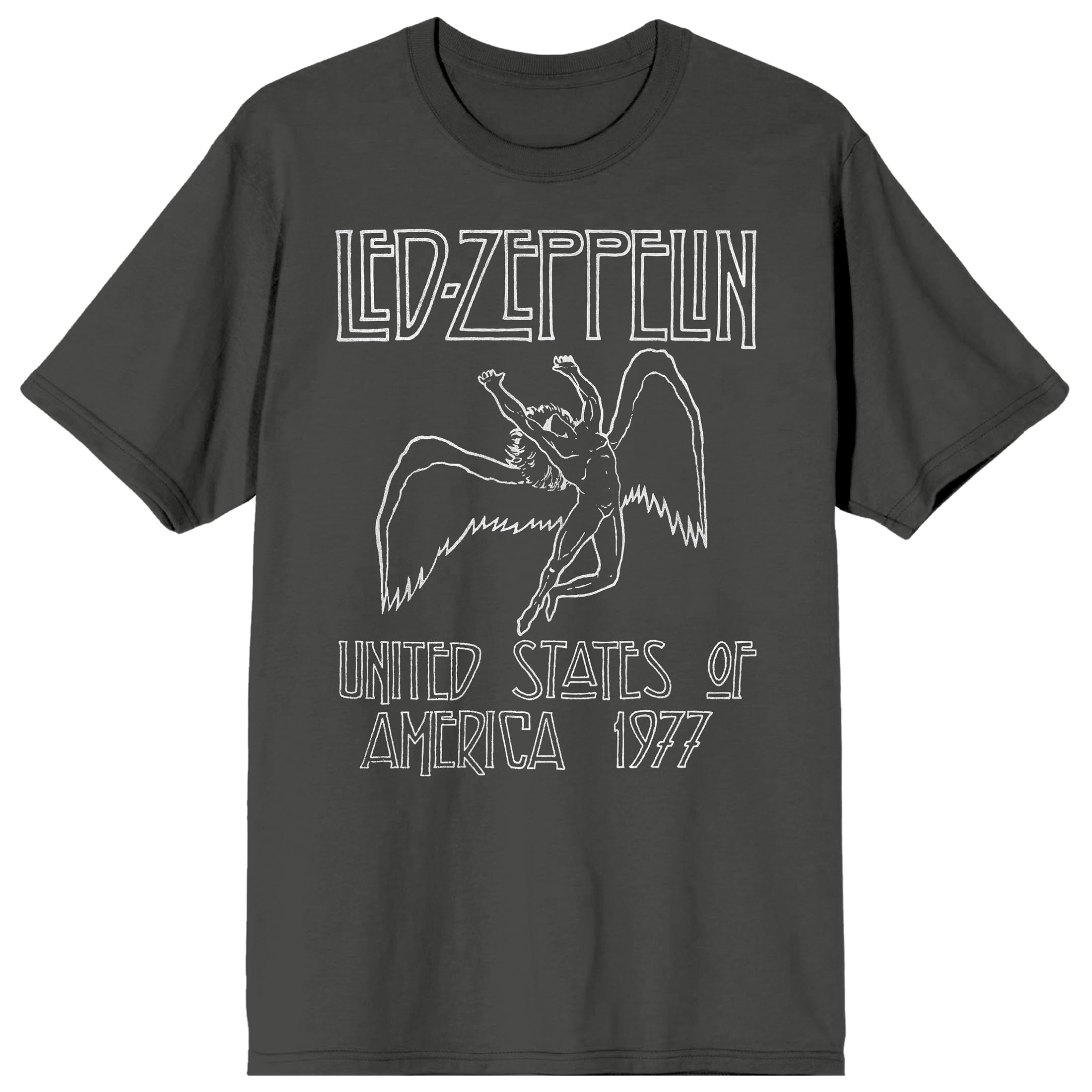 Led Zeppelin Falling Icarus 1977 Men's Crew Neck Short Sleeve T-Shirt