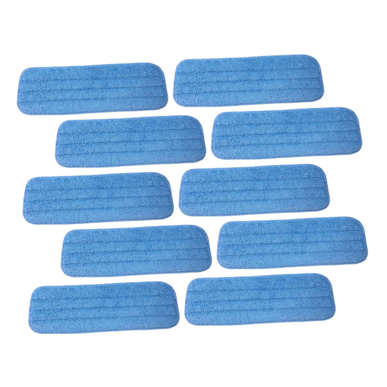 10 Piezas Paños de Microfibra para Trapeador Plano Reutilizables y Lavables Recambios Absorbentes para Limpieza Húmeda y Seca de de Baldosa y Vinilo