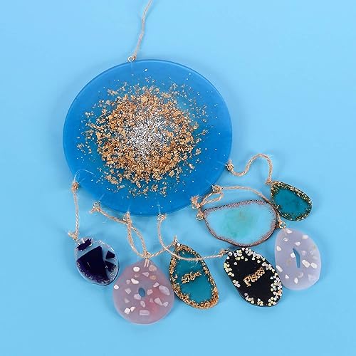 Miniatura 2 de 4 moldes de resina de silicona para resina epoxi, kit de moldes de fundición de resina que se puede utilizar para hacer campanillas de viento,