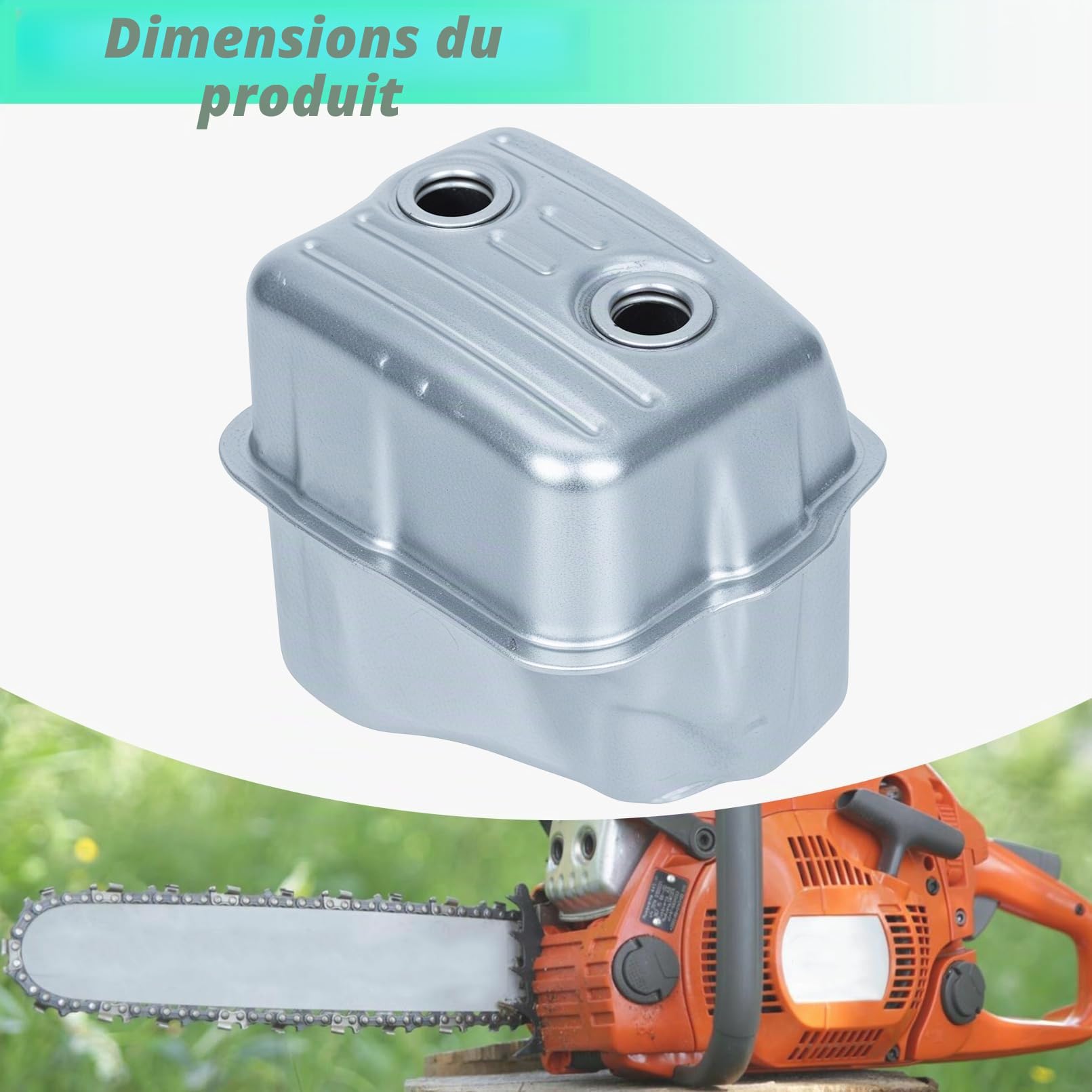ADEFOL Kit de Silencieux Échappement avec Joint pour STIHL MS271, MS291, 1141 140 0611, 1141 140 0608