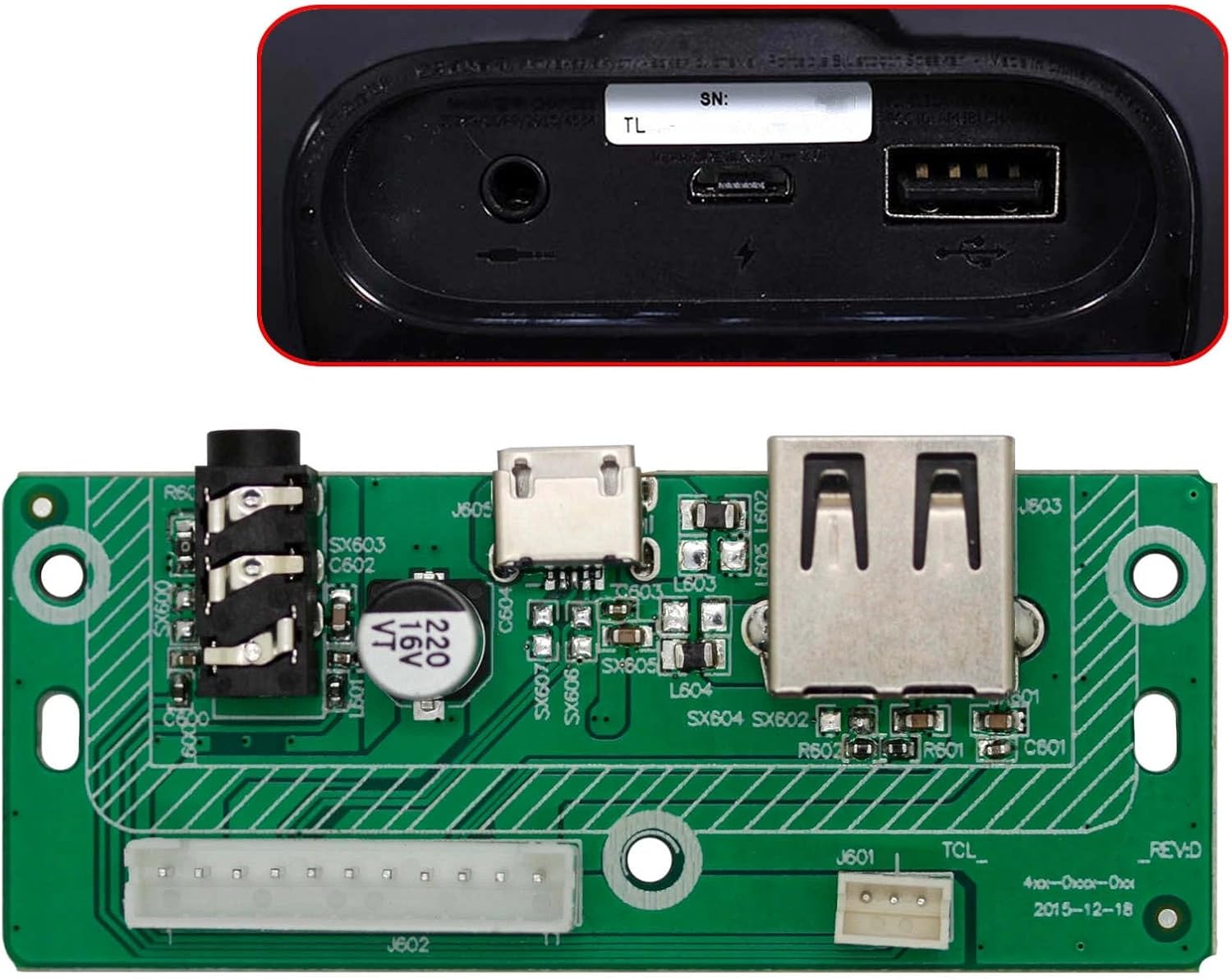Charger Power Port Charging Module Accessories for JBL Charge 3 TL Version Speaker, Replacement Speaker Spare Part