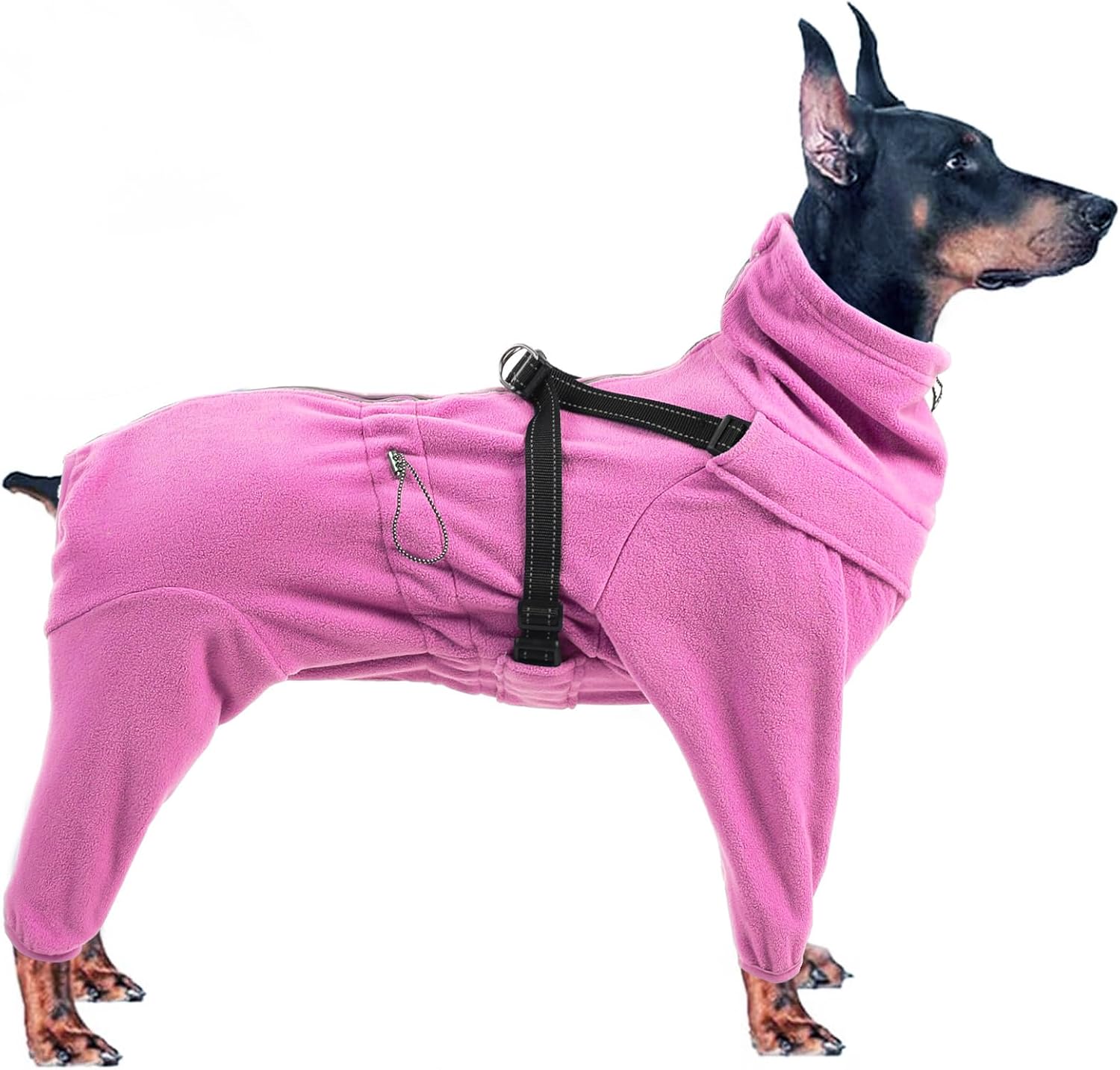 SAWMONG Dog Winter Coat,Fullbody Polar Fleece Dog Cold