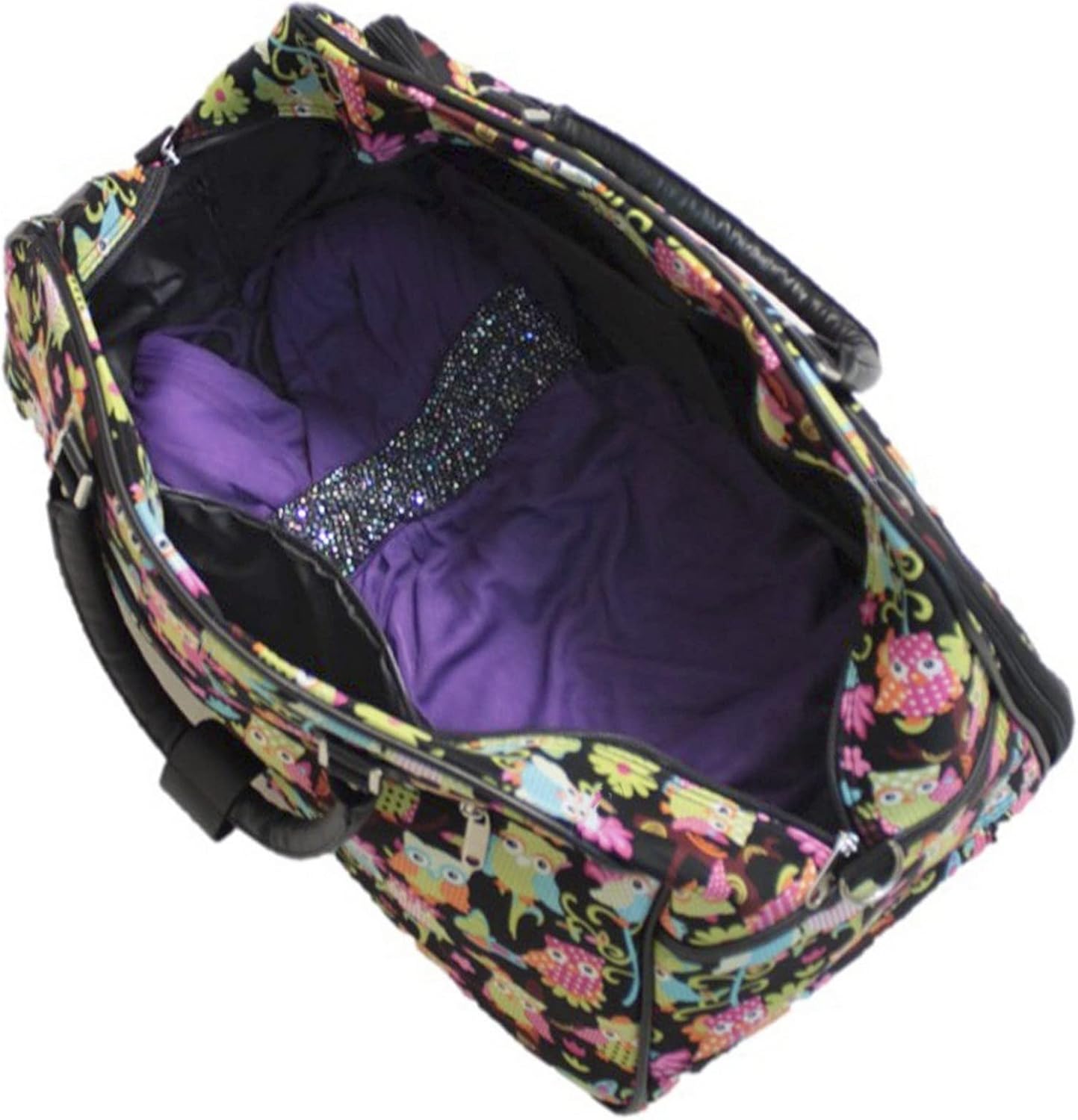 World Traveler 21-Inch Carry-On Rolling Duffel Bag, Multi Owl