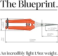 Vista 5 de CHIKAMASA TP-530S Tijeras de jardinería profesionales para cosechar verduras, frutas, recortar plantas y excelentes para adelgazar tallos pequeños
