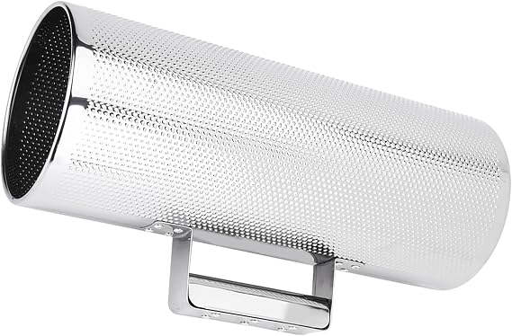 Guiro Instrument, 5 * 12.8inch Professional Percussion Instrument Well Made Guiro Instrument Stainless Steel Guiro Instrument Metal Guiro with Scraper Guirolp