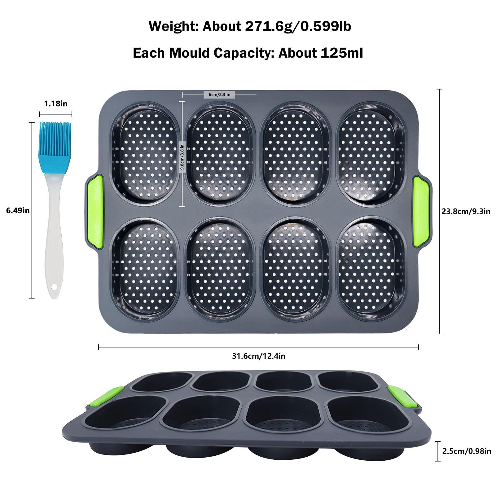 Focus Foodservice (904235) 3 Strap Bread Pan Set Silver, 8 1/2