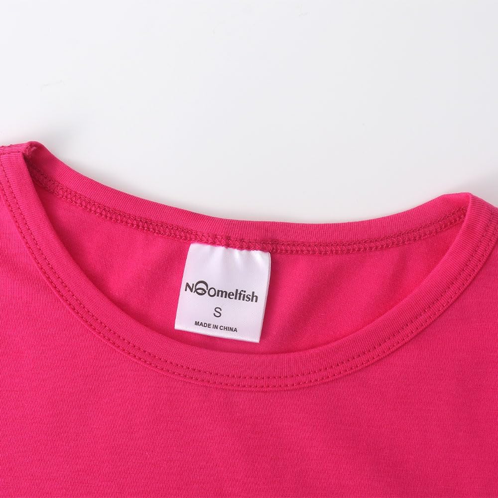 Noomelfish Girls Ruffle Short Sleeve T-Shirts Summer Casual Tee Tops Blouse (5-12 Years) - Image 5