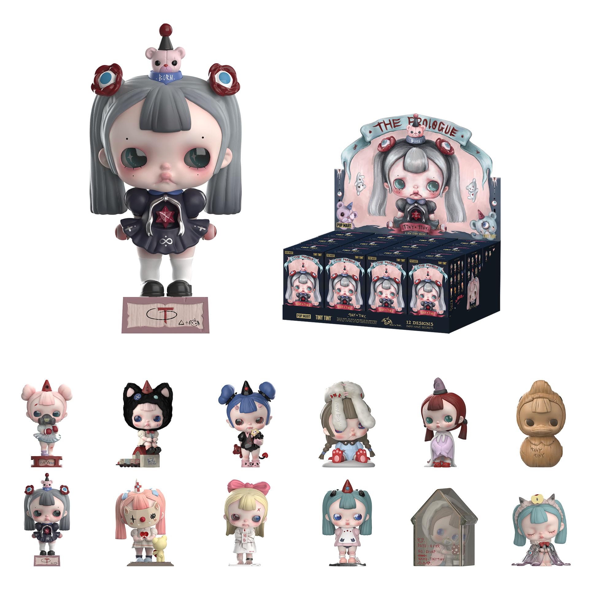 Amazon.com: POP MART TINYTINY-Prologue Series Figures, 12PCs