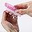 Nail Cleaning Brushes Plastic for Fingernails 2-Sided Non-Slip Brush Nail Brushes 4 Pack(Pink and Purple)