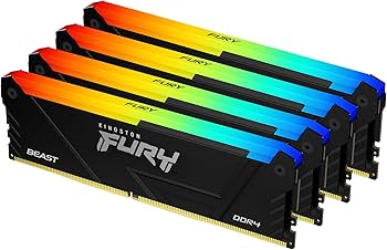 Kingston FURY Beast 64GB (4x16GB) 3200MT/s DDR4 CL16 Desktop