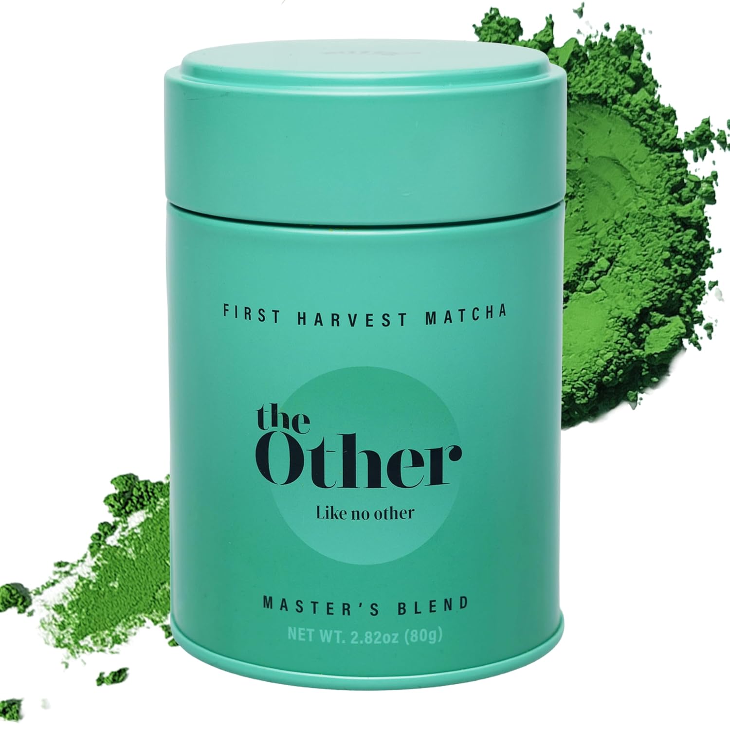 TheOther Matcha Powder Ceremonial Grade Matcha Powder - Japanese Matcha Powder Master’s Blend - Premium Green Tea Teal Tin - 80g