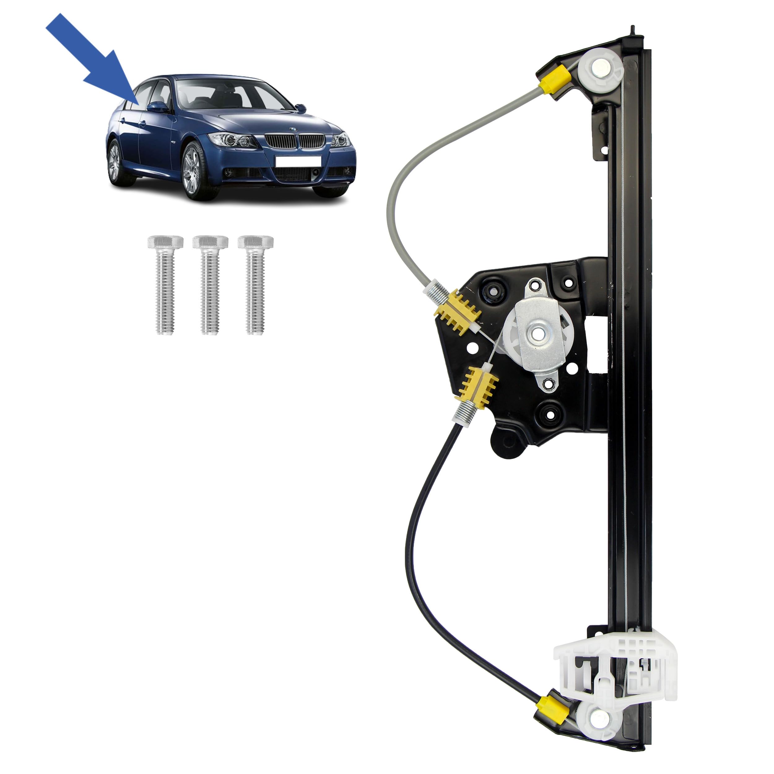 STARKIT PERFORMANCE Elevalunas compatible para BMW E90 E91 (Serie 3) (2005-2012) TRASERO DERECHO (trasero pasajero) 51357140590