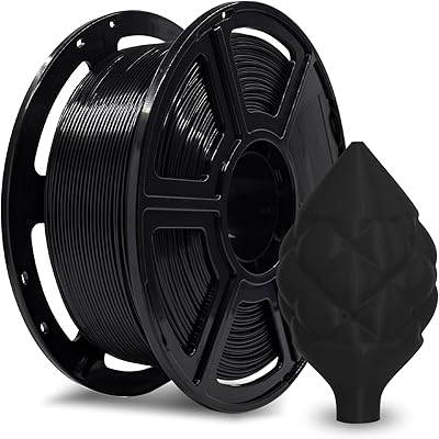 28 – FLASHFORGE ABS Pro Filament 1.75mm Black, 3D Printer Filament 1kg (2.2lbs) Spool-Dimensional Accuracy +/- 0.02mm, Hot Deformation Below 90℃,…