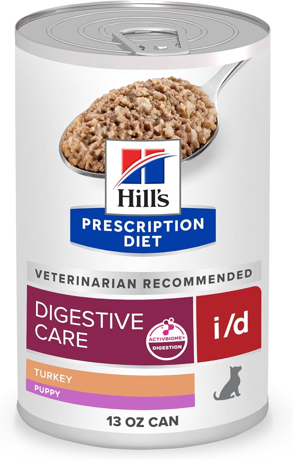 Hill's Prescription Diet i/d Digestive Care Puppy Wet Dog Food, Turkey, 13 oz. Cans, 12-Pack