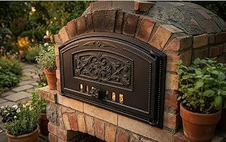 Kamintür 490x280 mm Gusseisen Ofentür Backofentür Kaminofen Pizzaofen