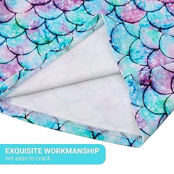 Costume Da Bagno Bambina Sirena - UPF 50+ Anti UV | Maniche Corte E Design Colorato - Foto 7