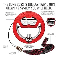 Vista 3 de Real Avid Bore Boss Gun Cleaning System - Rapid Pull Through Barrel & Bore Cleaning Cable with Integrated Brush & Mop - Choose Style Below