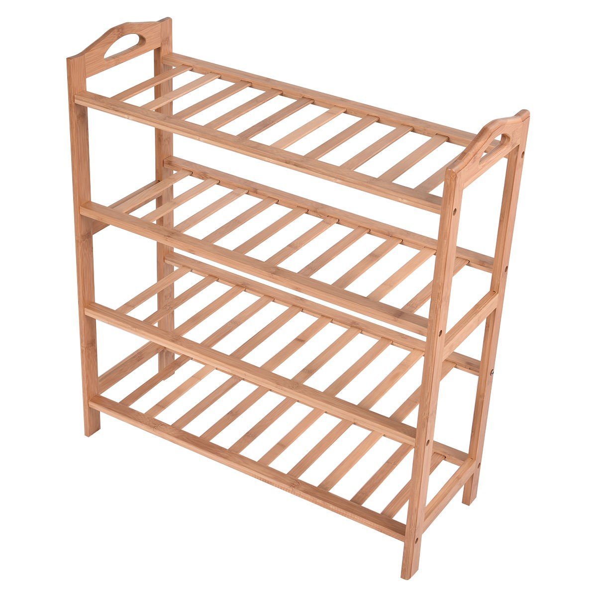 HOKIPO 4 Tier Bamboo Shoe Racks Slipper Stand Chappal Storage Organizer Utility Racks, 70 x 69 x 26 cm (AR2937) (B08B67YNJY) Amazon Price History, Amazon Price Tracker