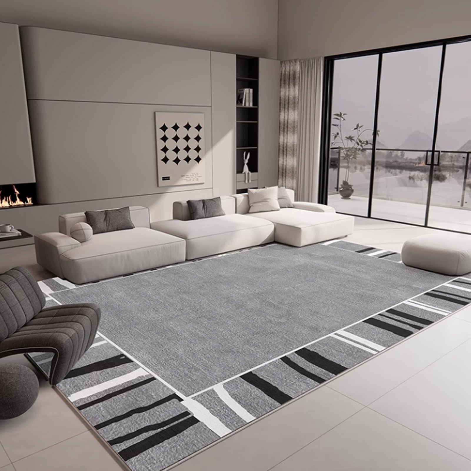 Tapis chauffant graphène électrique lavable 140x200 grand tapis de salon