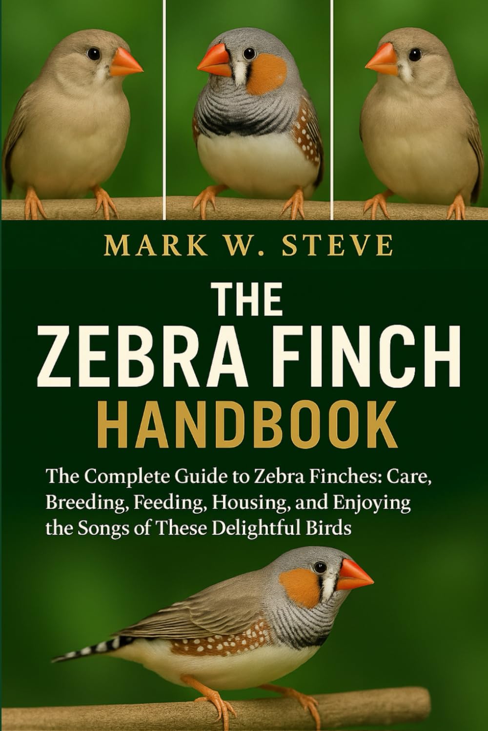 THE ZEBRA FINCH HANDBOOK: The Complete Guide to Zebra Finches: Care, Breeding, Feeding, Housing, and Enjoying the Songs of These Delightful Birds