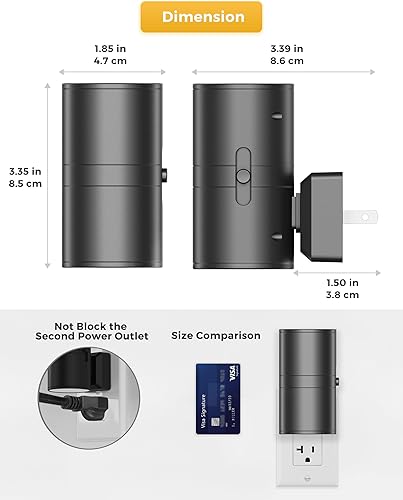 Miniatura 6 de L LOHAS LED Night Light, Night Lights Plug into Wall, Light Sensor Nightlight Auto On/Off, Home Decor for Kids Gifts Halloween Christmas Holiday