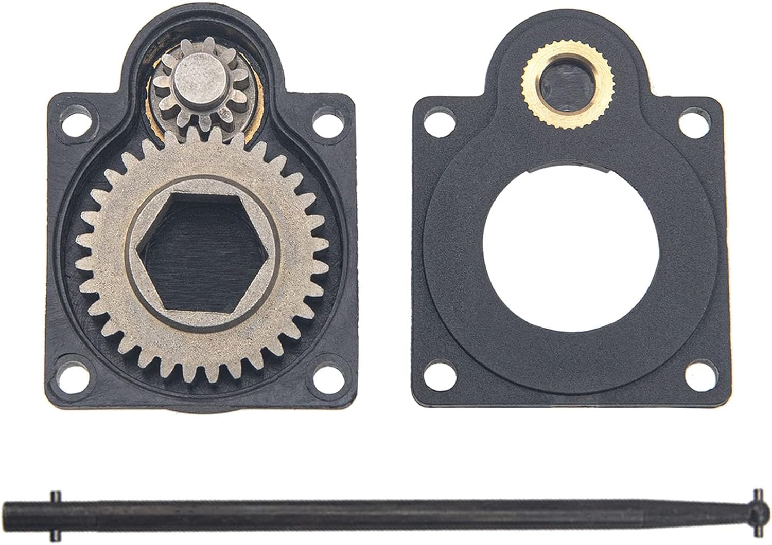 RC Electric Power Starter E-Start Backplate Nitro Engine Back Cover 11011 & 11003 Drill Starter Wand Power Starter Shaft Rod Pin End Kit for 1/8 1/10 Car HSP Vertex 16 18 21 Cxp Roto 70111