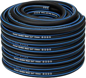Fevone Gartenschlauch 10m - Flexibler & Robuster Wasserschlauch Mit 25 Bar Druck Für Garten & Auto