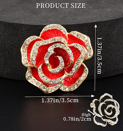 Miniatura 6 de Brooches and Pins for Women Vintage Brooch Pins for Women Rhinestone Brooch and Pin Crystal Brooch Pin Fashion Broche Gifts