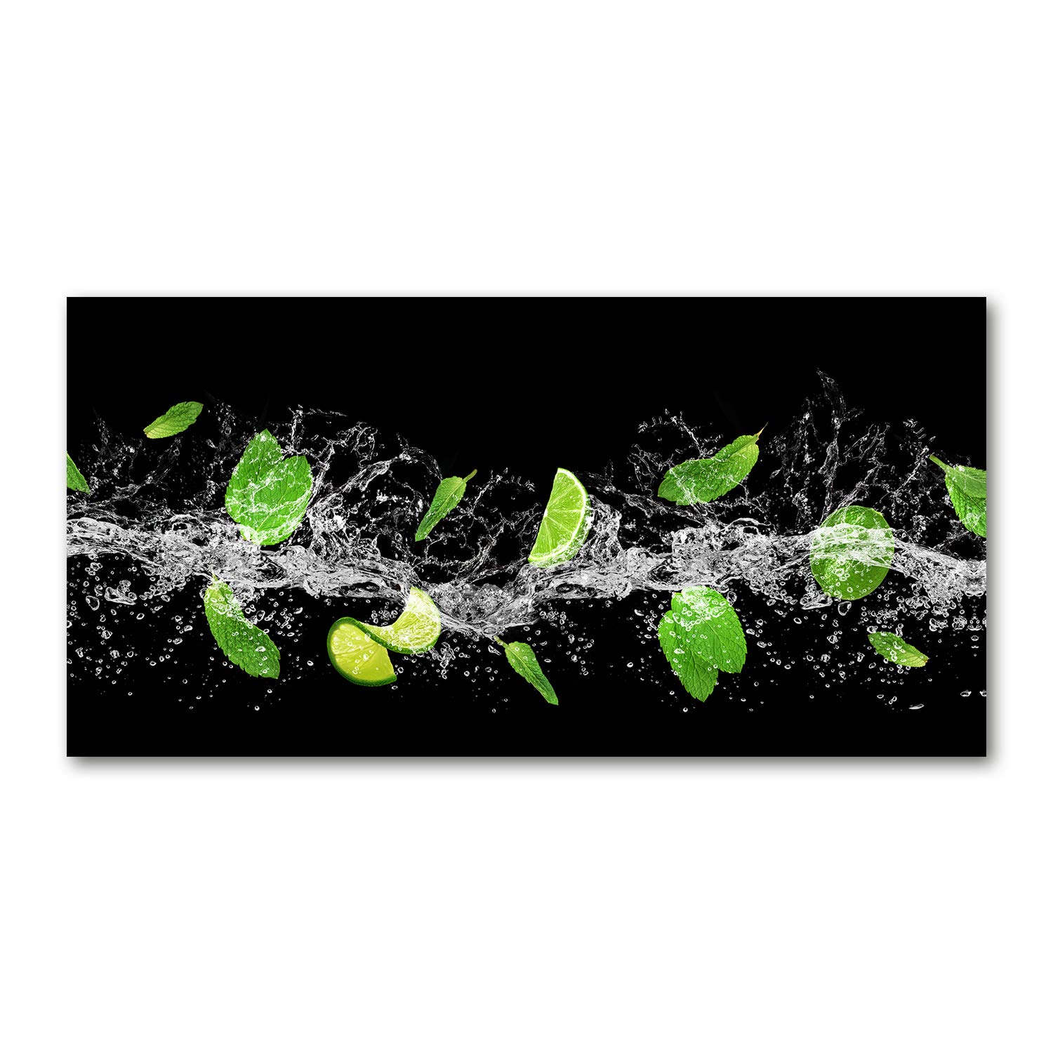 Image verre plastique déco mural Tulup 140x70 tableau acrylique vert salon