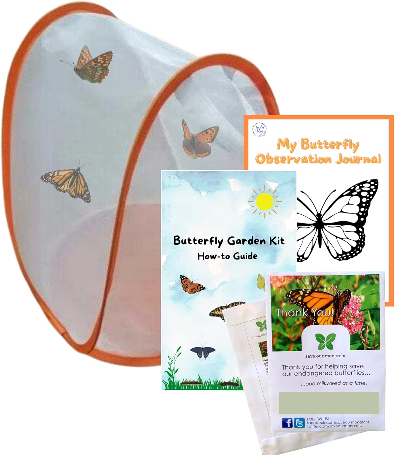 jardin bleu Butterfly Garden Kit Butterfly House with