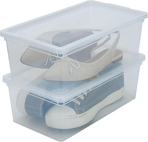 Miniatura 5 de Simplify Contenedores de almacenamiento con tapas. Dimensiones: 13.23 x 7.5 x 4.5 pulgadas Paquete de 6 Apilables Contenedores encajables