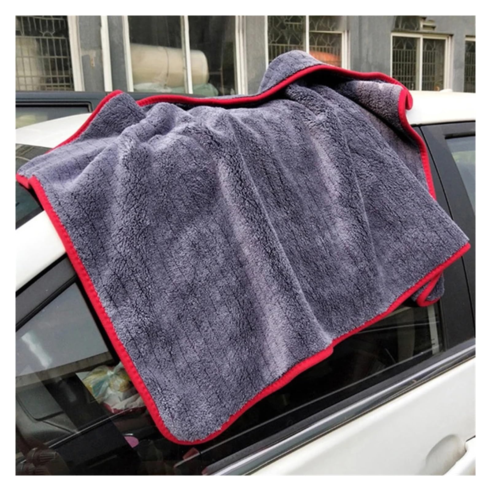 1 2 pcs Extra Soft 60 90cm Car Wash Microfiber Towel Car Cleaning Drying Cloth 900GSM Car Care — view 3