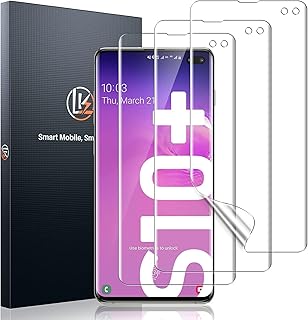 LK Screen Protector for Samsung Galaxy S10 Plus, samsung S10 Plus screen protector [In-Display Fingerprint Support][Case Friendly] [Bubble Free] HD Clear Flexible TPU Film, Not for samsung S10