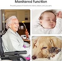 Vista 3 de Monitor de audio para bebés con batería recargable, walkie talkies para niños con conversación bidireccional y sonido claro, rango de 1000 pies