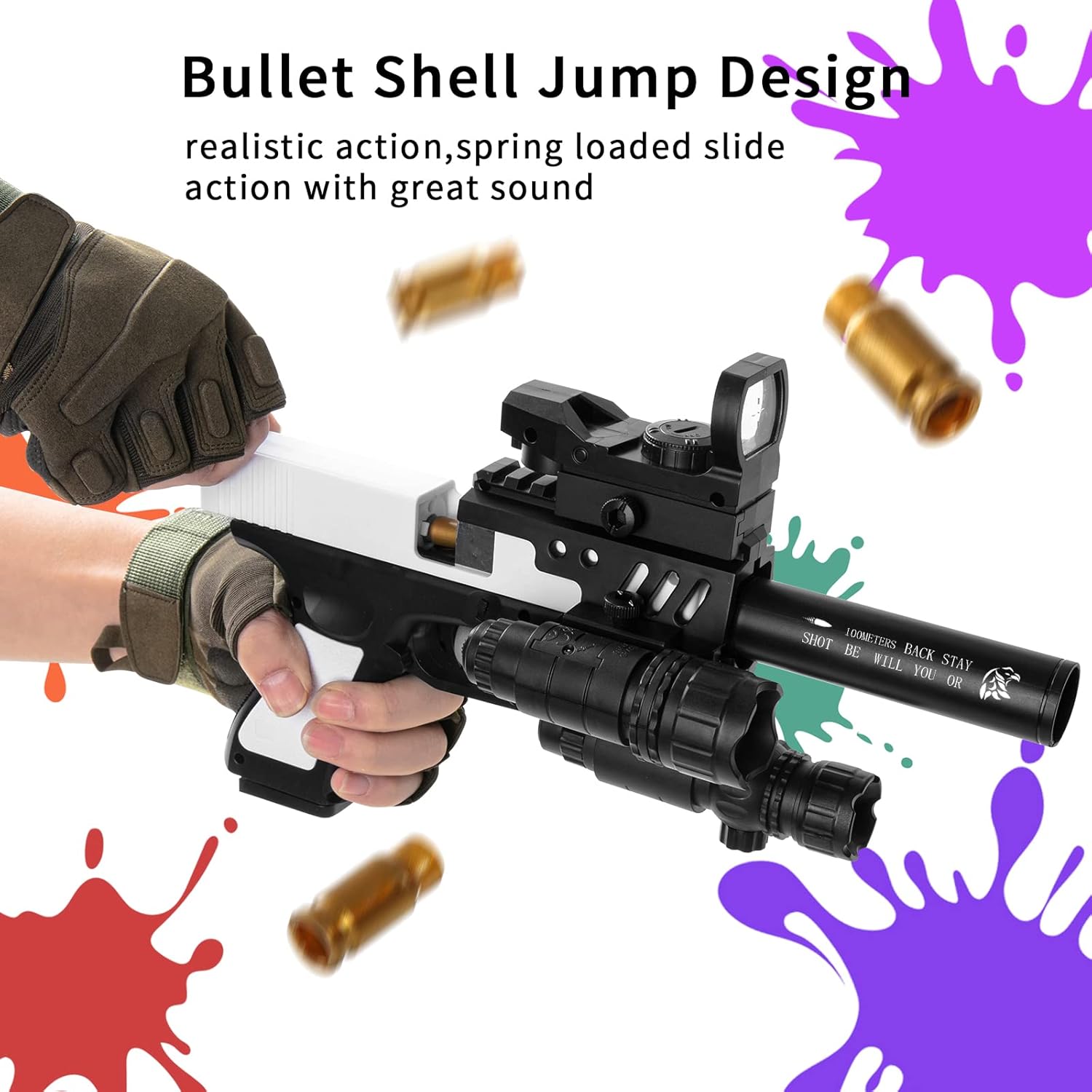 Foam Blasters, Safe Soft Bullet, Gift for Children Training or Play Cool Toy Exercises Children’s Physical Coordination : Toys & Games
