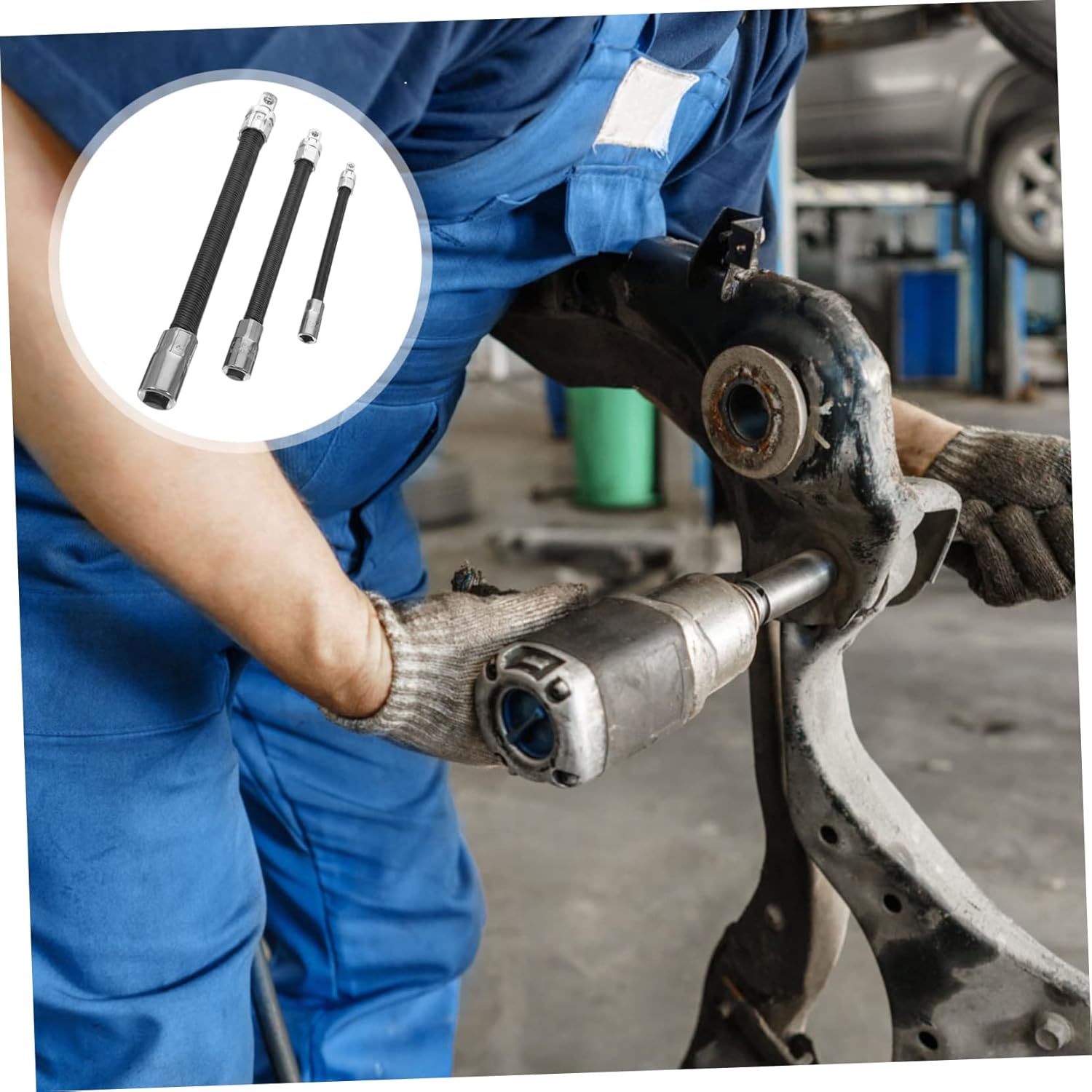 OSALADI 1set Flexible Wrench Extender Rod Socket Extension Bar for Automotive Repair Light Weight and Design Compatible with Drill and Hand Wrench Versatile Tool for Home Repair and Construction