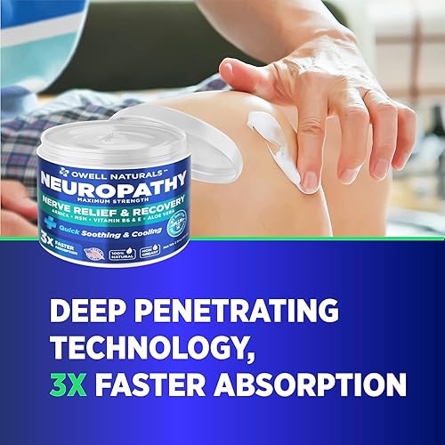 Miniatura 5 de OWELL NATURALS Neuropatía - Crema para aliviar los nervios de 2 onzas líquidas (paquete de 2)  Máxima fuerza, no grasa, totalmente natural para