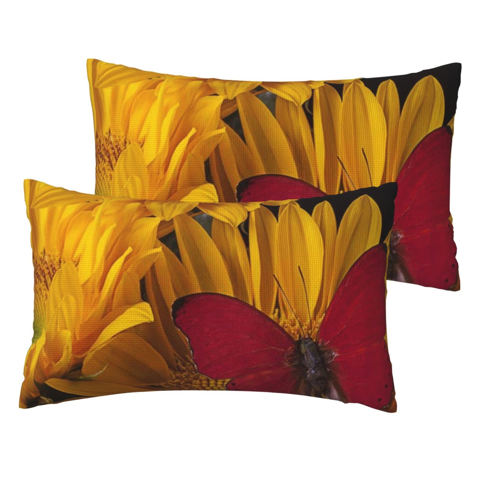 Coussin lin tournesol lavable pour éliminer la fadeur d'un salon sans éclat